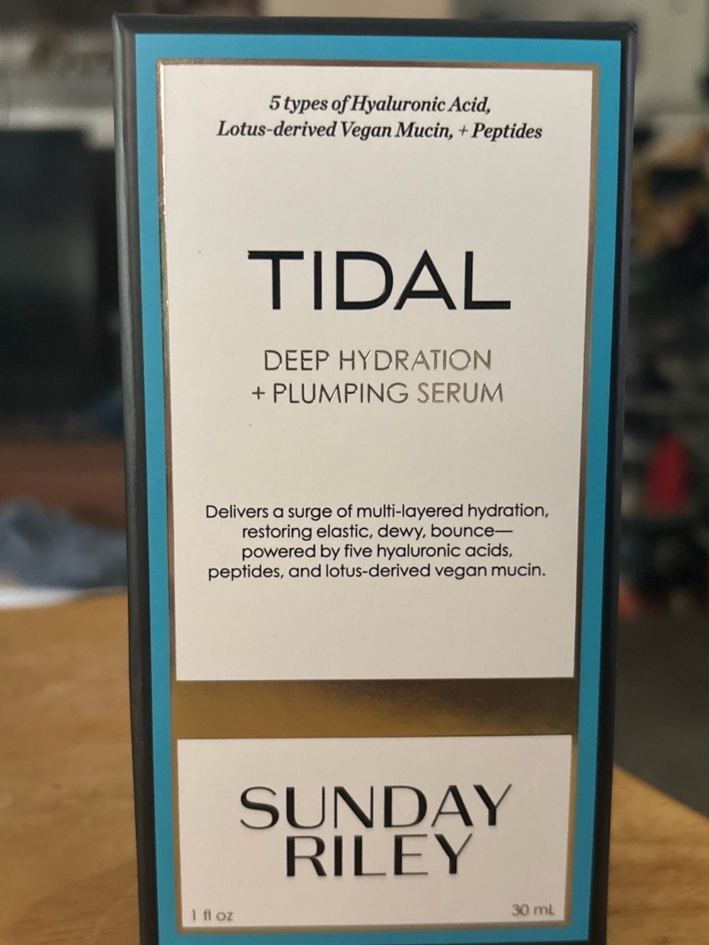 Sunday Riley TIDAL Deep Hydration + Plumping Serum - Full Size 1 fl oz/30ml NEW!